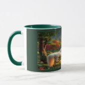 Majestic White Unicorn Enchanted Forest Mug (Gauche)