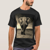 Majestic Wild Bull Elephant T-shirt (Voorkant)