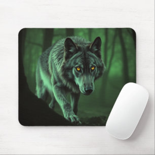 Majestic Wolf: De Alfa van het Bos Muismat
