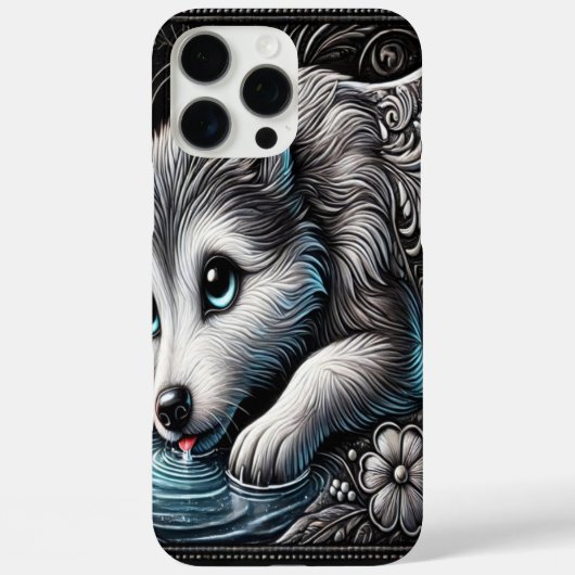 Majestic Wolf Moonlit Portret Case-Mate iPhone Case (Achterkant)