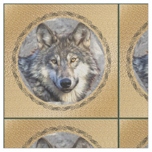 Majestic Wolf Stof