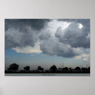 Majestic wolken boven het 2-meer poster