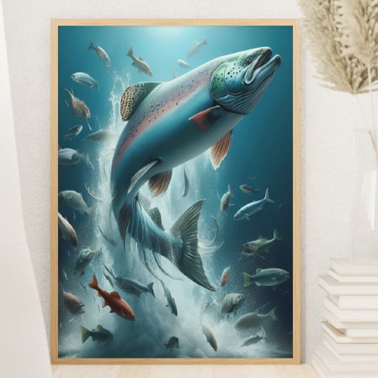 Majestic Zalm tijdens Moonlit Dans 8x10 Poster