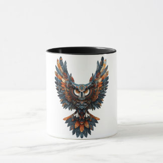 Majestieke Stam Owl Kunst Koffiemok Mok