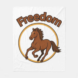 **Majestueus Arabisch paard in de gouden woestijn* Fleece Deken