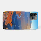 Majestueus Bergdal Stroomontwerp Case-Mate iPhone Case (Achterkant (horizontaal))