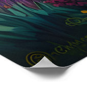 Majestueus bergkunstwerk poster (Hoek)