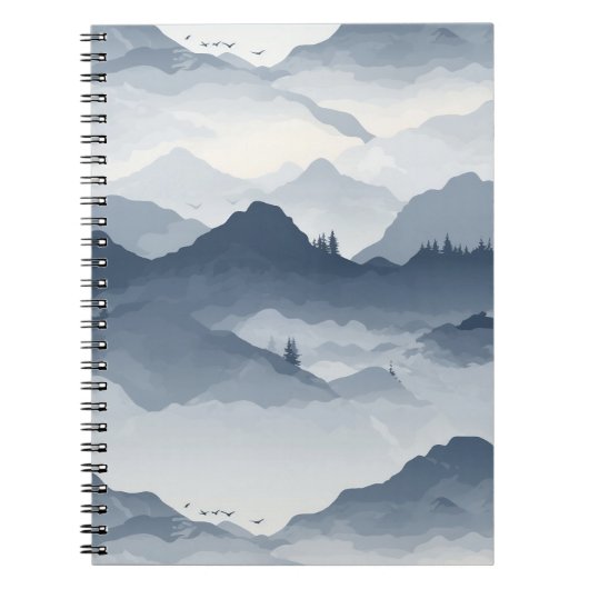 Majestueus berglandschap notitieboek (Voorkant)