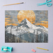 Majestueus berglandschap - Rustieke Natuur Tissuepapier (Craft)
