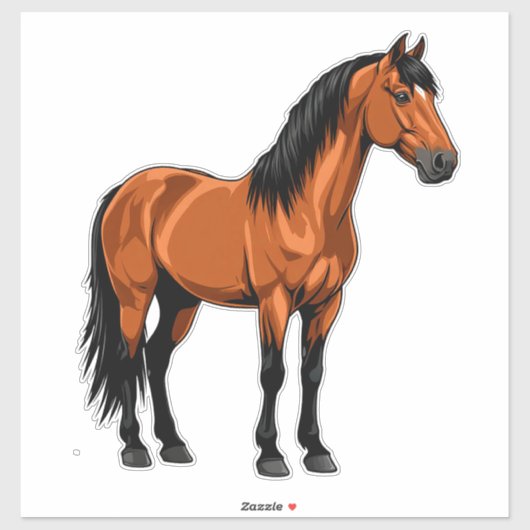 🐎 Majestueus Equine paard voor dierenvrienden 🐎 Sticker (Vel)