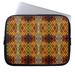 Majestueus glas-in-lood raam patroon laptop sleeve