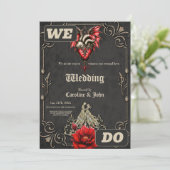 Majestueus hart, een gotische Romance Kaart (Staand voorkant)