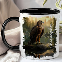 Majestueus havikbos-meerillustratie