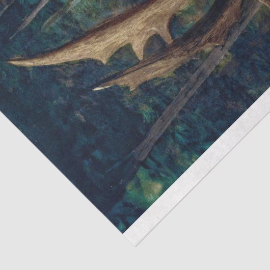 Majestueus hertenbos ontkoppelingspapier tissuepapier (Detail)