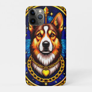 Majestueus Hondenportret 💎 Levendig Mozaïek Hond iPhone 11 Pro Hoesje