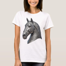 Majestueus Keltisch zilveren paardenhoofd met knoo