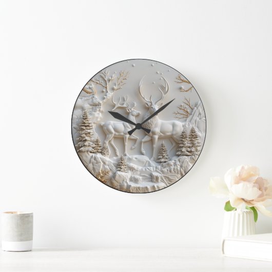 Majestueus kerstrendierdecor grote klok (Huis)