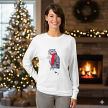 Majestueus Kerstuil Sneeuwige Winter T-Shirt