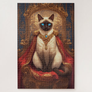 Majestueus Koninklijk Siamees Kat Portret Legpuzzel
