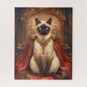 Majestueus Koninklijk Siamees Kat Portret Legpuzzel