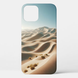 Majestueus landschap van zandduinen in de woestijn iPhone 12 hoesje