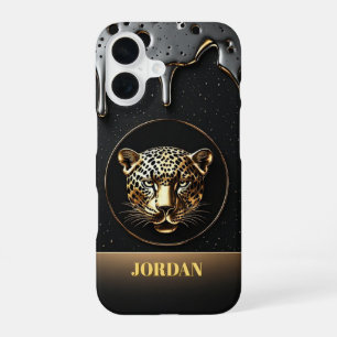 Majestueus Luipaard Goud Design 🐆 iPhone 16 Hoesje