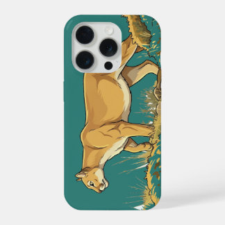 Majestueus Nachtelijk Streiftocht van de Bergleeuw iPhone 15 Pro Hoesje