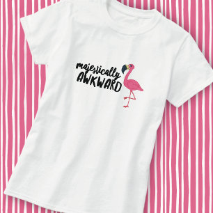 Majestueus Onbeholpen Flamingo T-Shirt