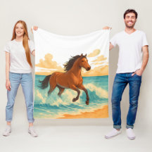 Majestueus Paard dat oprijst uit de Zee Kracht en