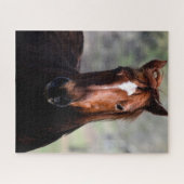 Majestueus paardenprofiel legpuzzel (Horizontaal)