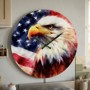 Majestueus Portret van een Amerikaanse Zeearend me Grote Klok
