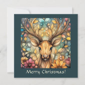 majestueus  rendier feestdagenkaart (Voorkant)