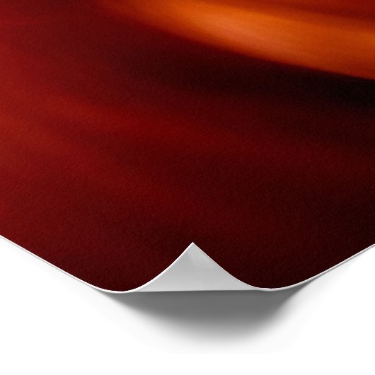 majestueus rood paard poster (Hoek)