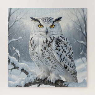 Majestueus Sneeuwuil Wintertafereel Legpuzzel