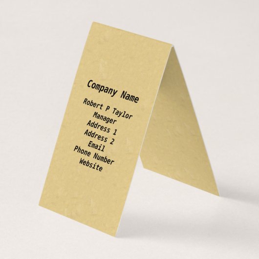 Majestueus uitziende bruine witte uil op Branch Ta Visitekaartjes (Achterkant)