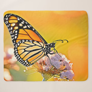 Majestueus Vlinder Close-up Design Sherpa Deken