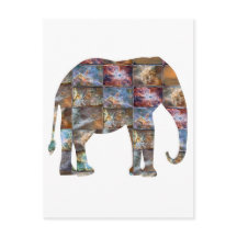 Majestueus vriendelijk Dier: Elephant Marble Tegel