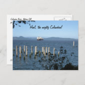 majestueux Columbia River de Astoria OR, carte pos (Devant / Derrière)