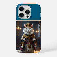 "Majestueux Monarque : Le Chat Blanc Royal en Robe
