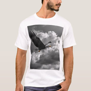 Majestueuze adelaar houtskool tekening - kracht en t-shirt