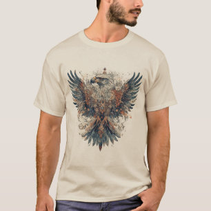 Majestueuze Adelaar in Ingewikkelde Artistieke Vor T-shirt