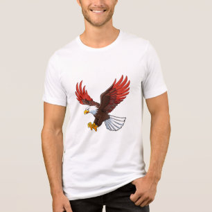 Majestueuze adelaar in vlucht Tri-Blend shirt