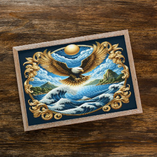 Majestueuze adelaar stijgt sierlijk poster