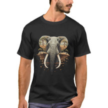 Majestueuze Afrikaanse Olifant Wilde Natuur Retro