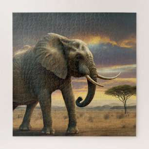 Majestueuze Afrikaanse Struik olifant Legpuzzel