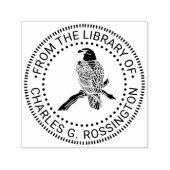 Majestueuze Amerikaanse zeearend op tak NT bibliot Zelfinktende Stempel (Design)