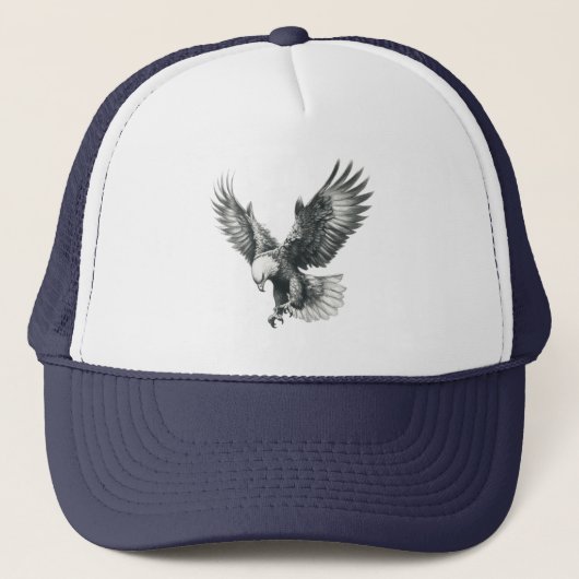 Majestueuze Arend in Vlucht Trucker Pet (Voorkant)