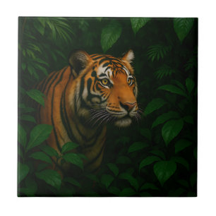 Majestueuze Bengaalse Tijger Jungle Portret Wilde Tegeltje