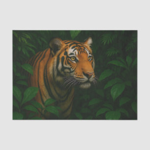 Majestueuze Bengaalse Tijger Jungle Portret Wilde Tissuepapier