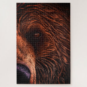 Majestueuze berenportretkunst – Close-up wilde die Legpuzzel